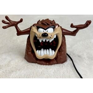 Vintage 1995 Westclox Looney Tunes Taz Tasmanian Devil Digital Alarm Clock Works